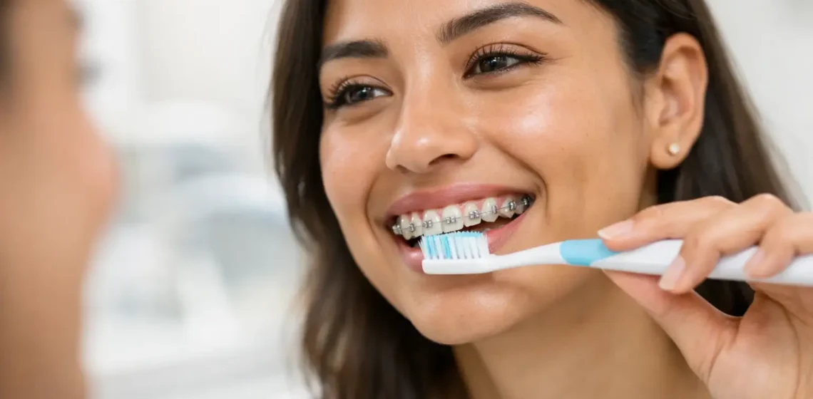 Cómo cepillarse con brackets correctamente